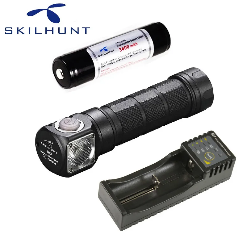 Светодиодный налобный фонарь Skilhunt H03 CREE XML 2 U4 светодиодный 1200 лм для охоты рыбалки