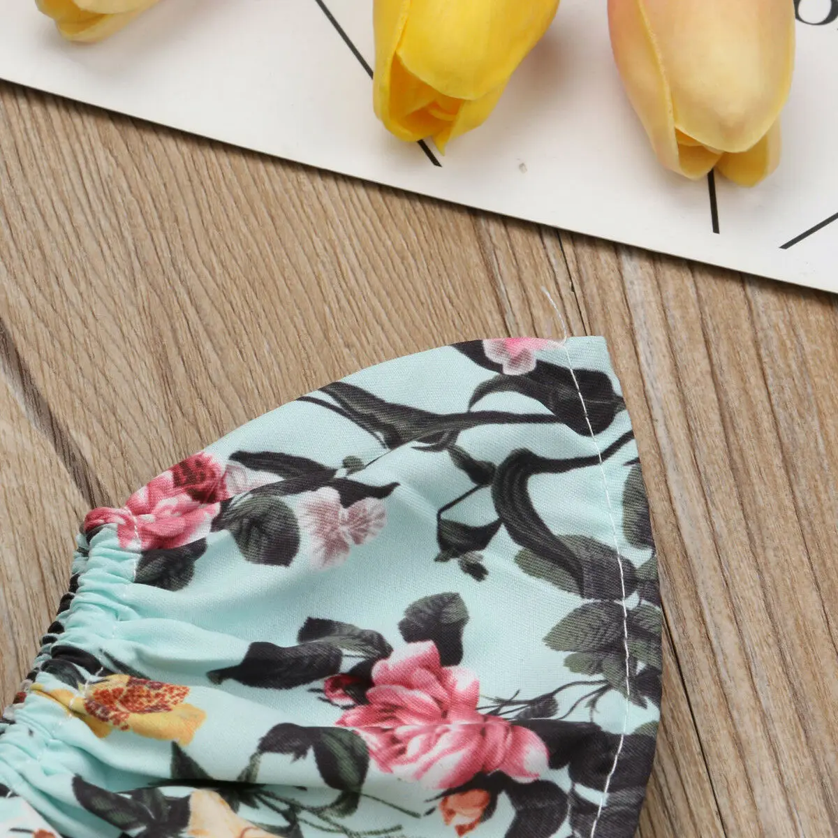 2019 لطيف رومبير مٌزين بنقشة الزهور 2 pcs طفل الفتيات الملابس بذلة رومبير + العصابة 0-36 M العمر Ifant طفل الوليد وتتسابق مجموعة حار بيع