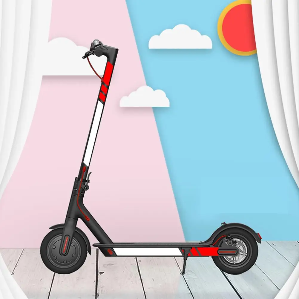 High Quality Reflective Styling Stickers For Xiaomi Mijia M365 Electric Scooter Skateboard Accessories High Quality Reflective Styling Stickers For Xiaomi Mijia M365 Electric Scooter Skateboard Accessories