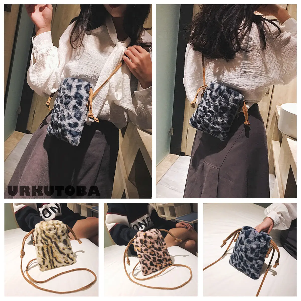 

Brand New Fashion Leopard Print Women Bags Small Ladies Wallets Messenger Bags