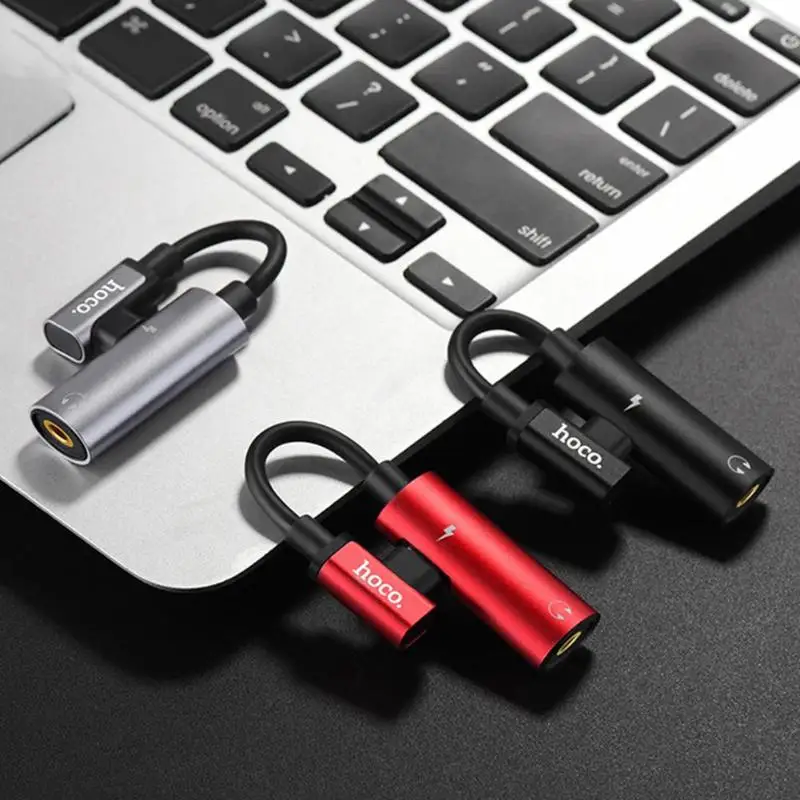 HOCO LS19 2 в 1 Type C USB аудио конвертер телефон зарядное устройство наушники адаптер для