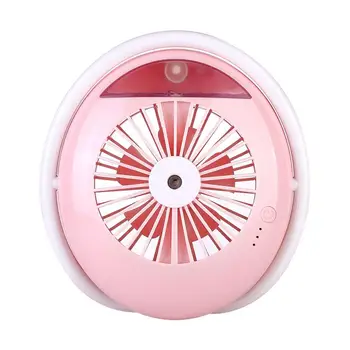 

Portable Multi function Mini Mist Ultrasonic Humidifier Mini Fan Creative Design 3 in 1 Office Mist Maker 2000mAh White Red Blue