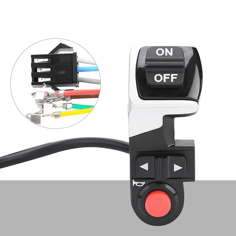 Clearance 3 in 1 Plastic Switch for Scooter E-bike Front Lamp Signal Turn Light Bike Bell Born Electric Bicycle Switch 2