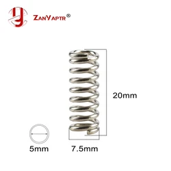 10Pcs/lot 3D Printer Accessory Feeder Spring For Ultimaker Makerbot Wade Extruder Nickel Plating 1.2mm 20mm High Quality
