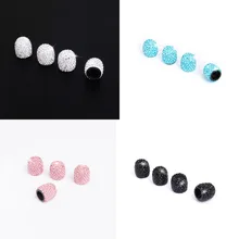 4 шт. хрустальные колпачки для автомобильных шин, блестящие автомобильные аксессуары для женщин, блестящие автомобильные подвески