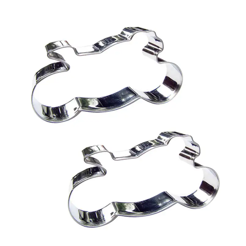 

Motorbike shape 2 piece biscuit cutting molds, baking tools, cake decorating soft candy tools.
