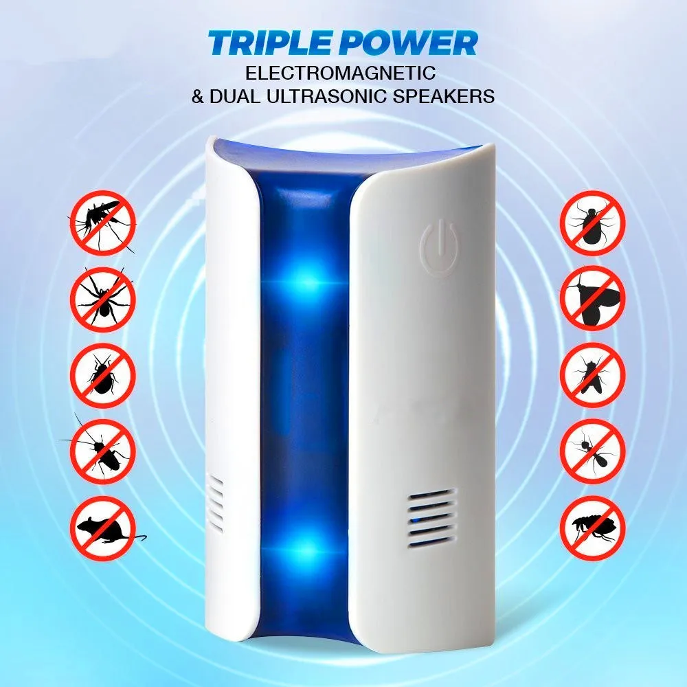 

Bread Type Multi-function Ultrasonic Electronic Repeller Repels Mice Bed Bugs Mosquitoes Spiders Insect Repellent Killer