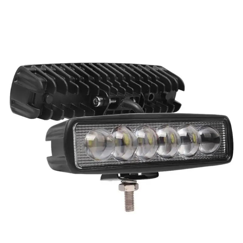 18W 10-30V LED de luces de Luces de Trabajo Barra REFLECTOR LÁMPARA CONDUCCIÓN FR Offroad Coche Camión SUV