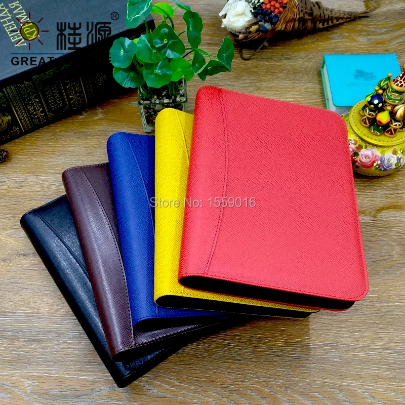 

A6 Notebook 2021 Agenda With Calculator Oragnizer Bag Notepad Loose Leaf Binder Blank Dots Grid Paper Kraft Page Office Paper
