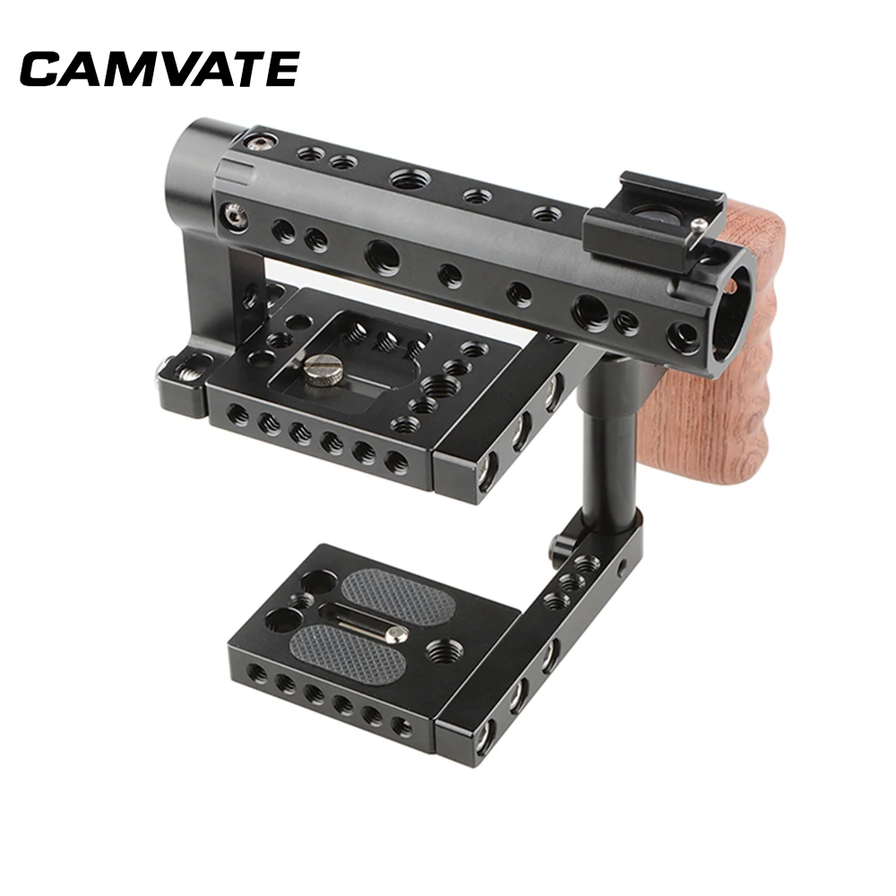 BMPCC клетка деревянная ручка DSLR верхняя Rig Kit для карманного кинотеатра BlackMagic