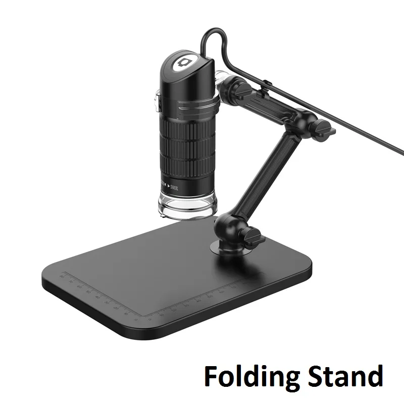 500X 800X 1000X Illuminated USB Microscope Handheld Digital Electronic Magnifying Microscope 8 LED Lighting with Stand