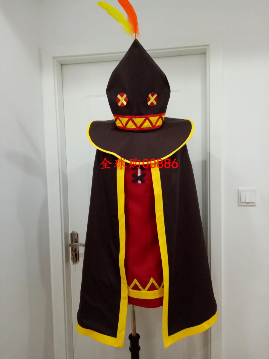 KonoSuba Megumin; карнавальный костюм; нарядное платье ведьмы; Карнавальный костюм для Хэллоуина вечерние костюмы для косплея; Одежда для взрослых