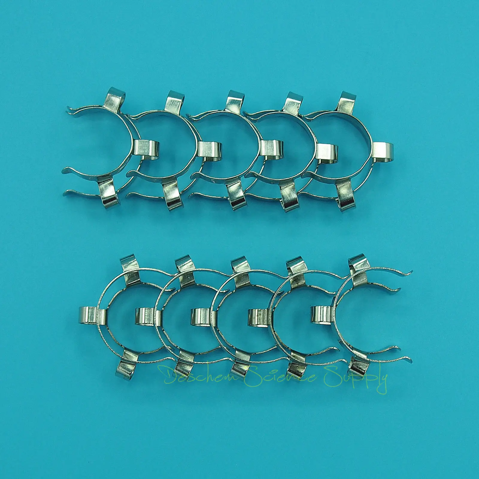 Tongina Stainless Steel Test Tube Clamp Keck Clips Ground Joints Lab Equipment Show 14mm 