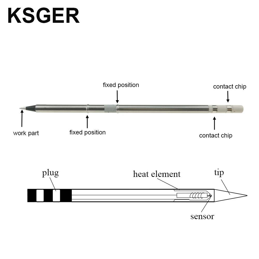 Электрический сварочный инструмент KSGER XA Grade T12 паяльник с наконечниками для Hakko