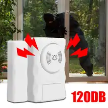Белая аварийная система безопасности бытовой 120DB Магнитная Дверь Окно беспроводной охранной сигнализации датчик безопасности дома устройство безопасности