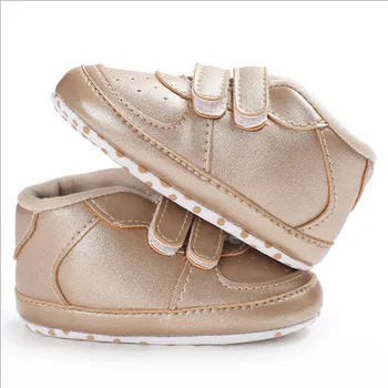

Newborn Baby clothes solid casual Soft Sole Crib Shoes Infant Boys Girls Toddler PU Leather Sneaker Anti-Slip Soft one pairs