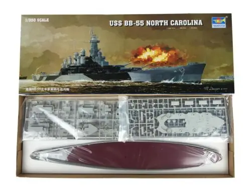 Trumpeter 05303 1/350 USS BB-55 North Carolina линкор Warship Model Kit TH05709-SMT2 | Игрушки и хобби