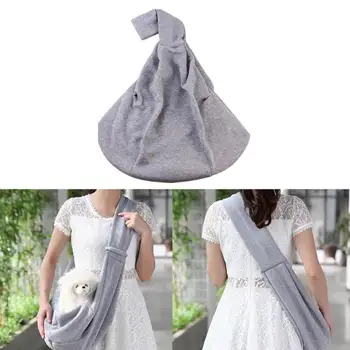 

Hand-free Breathable Cotton Dog Sling Carriers Bag Portable Small Dogs Cats Slings Outdoor Pet Carrier Travel Shoulder Pouch