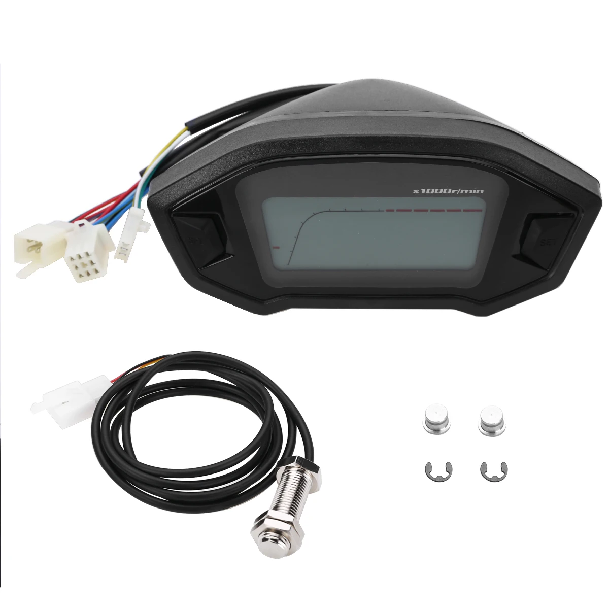 Motorcycle Digital Colorful Lcd Gauge Backlight 199kmh