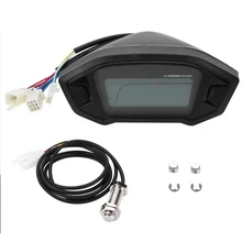 Motorcycle Digital Colorful LCD Gauge Backlight 199KMH Speedometer Odometer Tachometer with Sensor Cable DC 12V Universal Motorcycle Digital Colorful LCD Gauge Backlight 199KMH Speedometer Odometer Tachometer with Sensor Cable DC 12V Universal