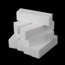 10 Pcs Buffer Bianco Blocco Acrilico Unghie artistiche Suggerimenti Per La Cura di Smeriglitatura Lime Strumento(China)