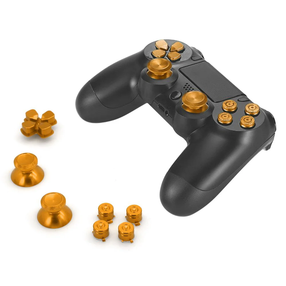 Кнопки из алюминиевого сплава шляпы Thumbsticks запасные части Аксессуары для Playstation 4