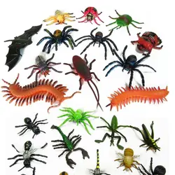 12 шт. детская сороконожка паук жук насекомых скорпион игрушка животных Коллекция модели Фигурки героев