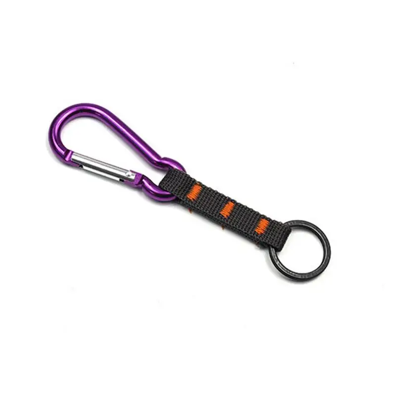 Carabiners Quickdraws في الهواء الطلق معدات متعددة الوظائف مفتاح سلسلة حلقة سبائك الألومنيوم حلقة تسلق تسلق أدوات التنزه اكسسوارات
