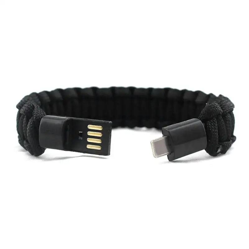 

Umbrella Rope Bracelet For Apple Phone iphone USB Data Cable Charger Multifunction Bracelets Bangles
