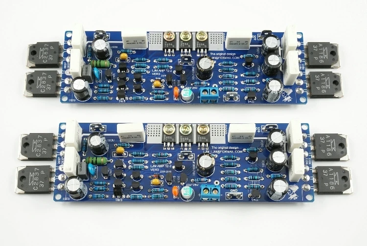 LJM L12 2 2SA1186 2SC2837 120 Вт + двухканальный A B класс Музыка Аудио динамик усилитель DIY