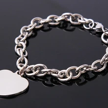 Гравировка Заказные ярлыки браслет ID бирка персонализированное имя цепочка Шарм браслет подарок любовника