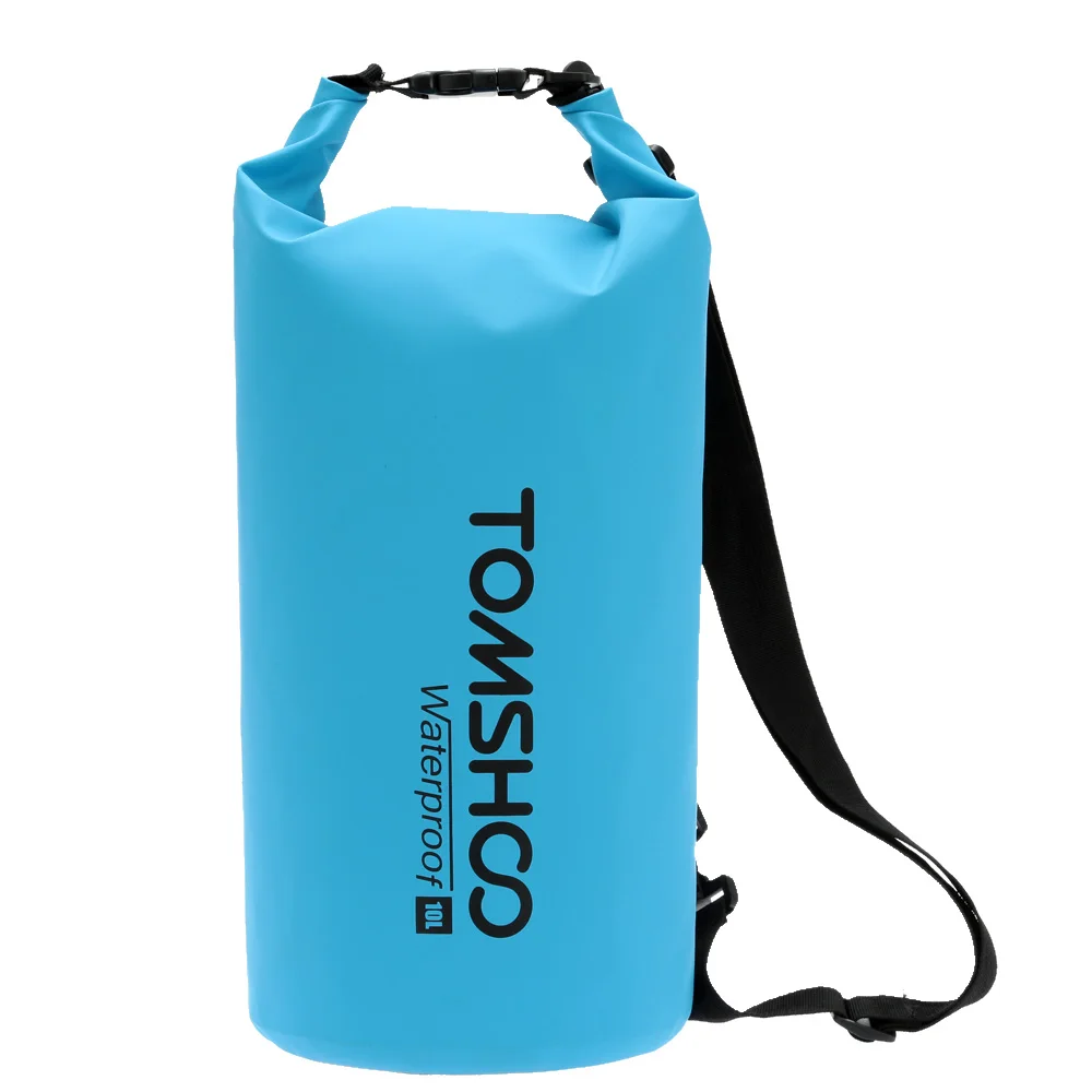 TOMSHOO 10L 20L Swimming Waterproof Bags Storage Dry Sack Bag with Phone Case for Travel Kayak Canoeing Camping Outdoor Bags