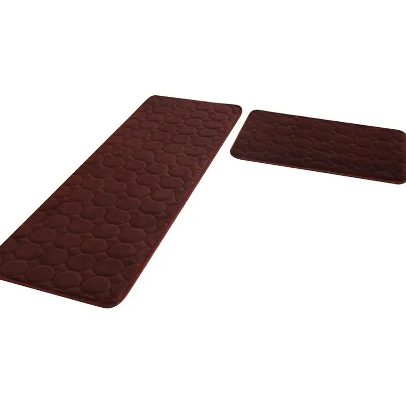 2шт фланелевый ковер подушка ванная комната водопоглощение простой дверной коврик дверь вход Противоскользящий напольный коврик ковер