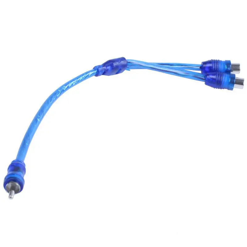 FULL RCA Phono Y Splitter свинцовый адаптер 1x штекер на 2 разъема автомобильного