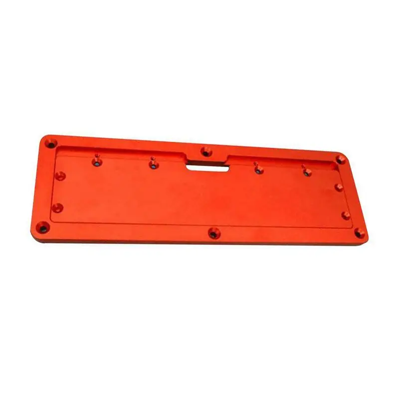 Aluminum Circular Saw Throat Plate Flip DIY Woodworking Table Cover Plate Aluminum Circular Saw Throat Plate Flip DIY Woodworking Table Cover Plate