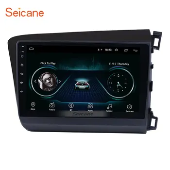 

Seicane for 2012 HONDA CIVIC Right Hand Driving 9 Inch Quad-core Android 8.1 Radio GPS Navigation Bluetooth HD USB WIFI SWC