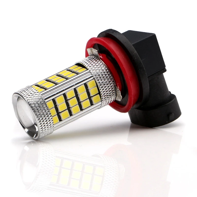2 шт. H11 12V 2835 66Smd светодиодные лампы авто противотуманные фары автомобильные