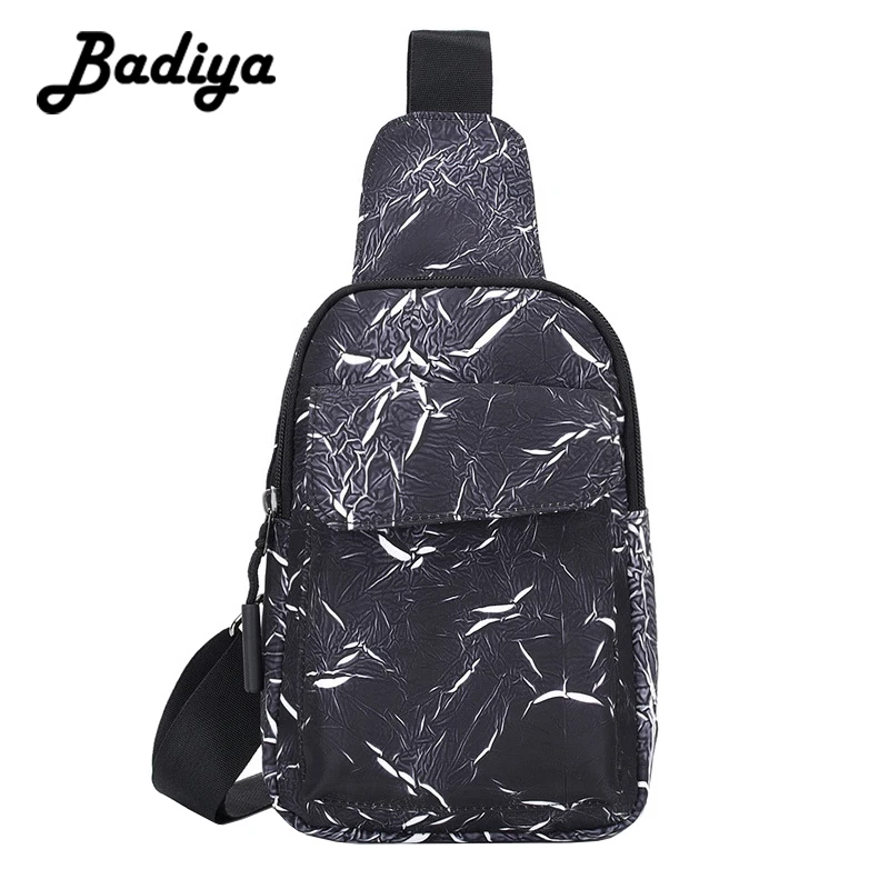

​Casual Unisex Chest Bag Portable Men Women Waist Bags Fashion Zipper Male Shoulder Bags Soft Lady Clutch Handbags Zipper Pocket
