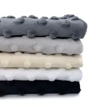 5 шт./лот скидка полиэстер Minky ткань высокого качества плюшевые Minky Dot одеяла из ткани для детей экологически чистые