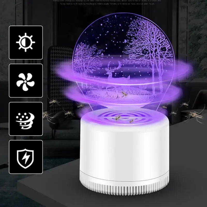 Светодиодный Москитная лампа USB Бытовая светодиодное украшение ночник ловушка для комаров ингаляция Москитная лампа