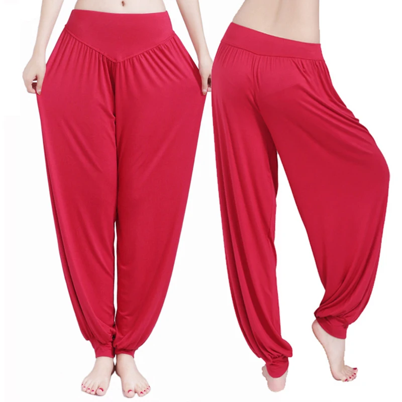 

13 Colors Wide Leg Yoga Pants Plus Size Women Loose Pants Long Trousers for Yoga Dance S M L XL XXL XXXL Soft Modal Home Pants