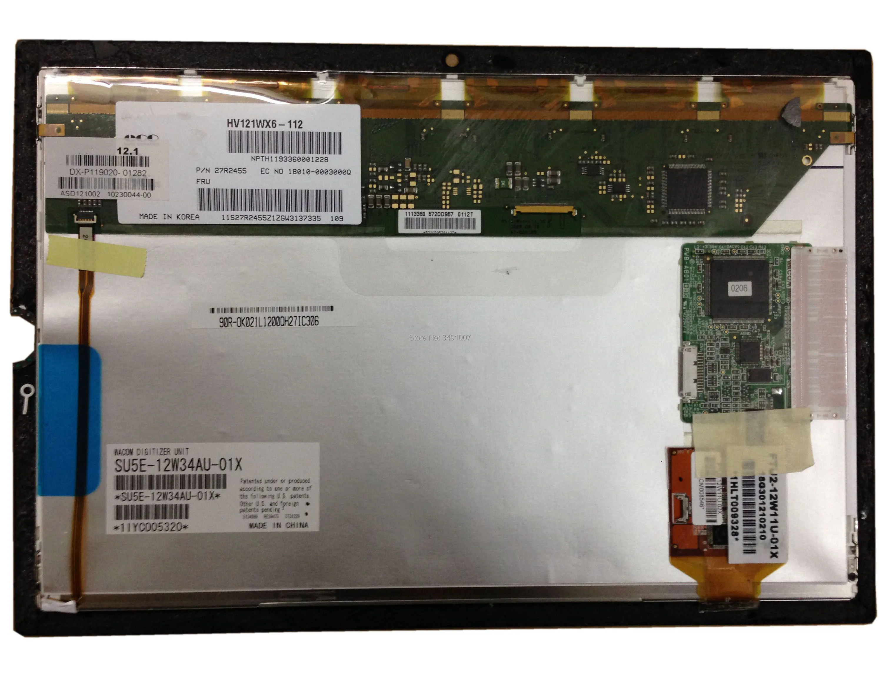 LALAWIN HV121WX6-112 ноутбук ЖК-экран fir для Asus Eee Slate EP121 ЖК-дисплей сенсорный дигитайзер в