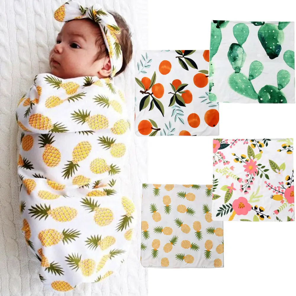 

Organic Cotton Swaddle Muslin Blanket Newborn Baby Wrap Swaddling Blanket 0-3M