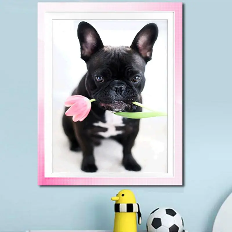 

5D Diy diamond painting cross stitch arts and crafts cartoon dog rhinestone diamond painting embroidery picture Decoration gif