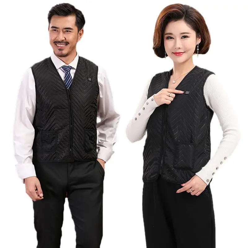 

Outdoor Camping Hiking Intelligent Constant Temperature Electric Heating Vest USB Rechargeable Warm Heating Vest For Parents