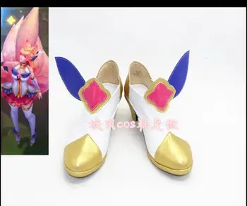 

Ahri Star Guardian LOL Cosplay Shoes Ahri Cosplay Shoes Magic Girl the Nine-Tailed Fox for Women