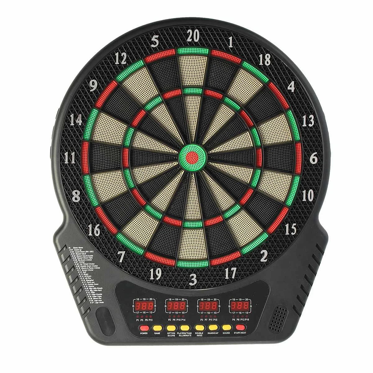 

18inch Electronic Dart Board 4LED Score Display Automatic Score Dart Plate Scoring Board with 6pcs Electronic Dart Party Game