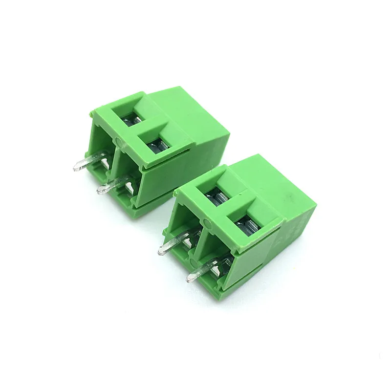 

Free Shipping 100pcs/lot 5.0 2Pin PCB Screw Connecting Terminal Block Connectors 300V 10A KF128-2P Plug-in 5.0MM Green