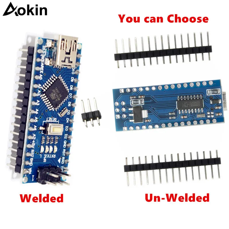 Big Discount PVZ Nano Mini USB With the bootloader compatible Nano 3.0 controller for arduino CH340 USB driver 16Mhz Nano v3.0 ATMEGA328P 