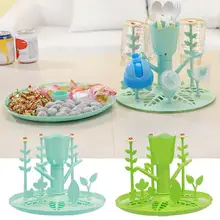 Сушилка для детских бутылок простая в форме дерева многофункциональная бутылка для детского молока Сушилка Полка для сосок бутылка с соской держатель